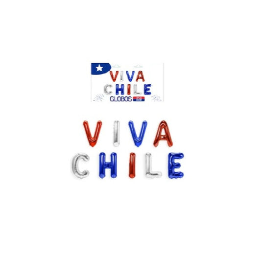 Globos Metalizados Viva Chile