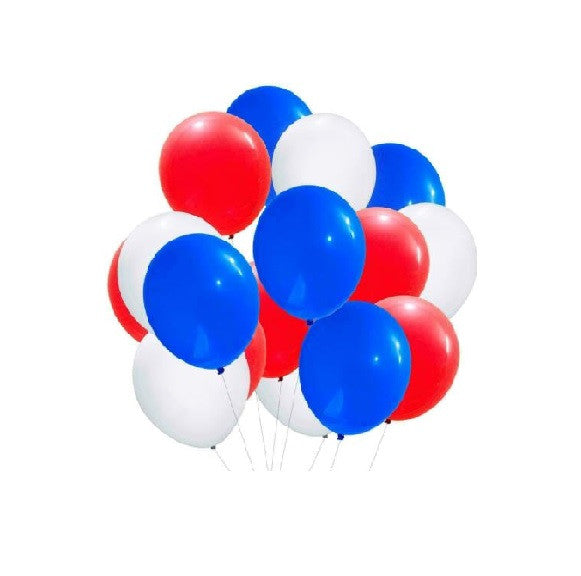 Globos Tricolor 10" 12unidades