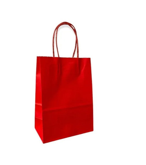 Bolsa de Papel Mediana Roja