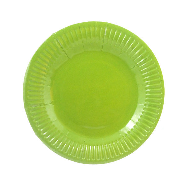 Plato Liso Verde Claro 10 unidades