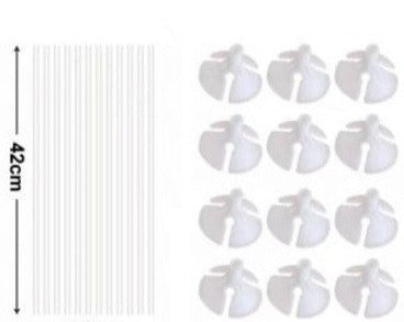Varillas De Globos x 10 Blanco
