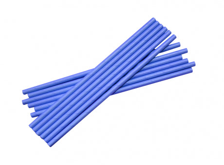 Bombilla De Papel Color Azul x 25 pcs