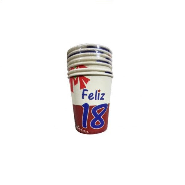 Vaso Carton Feliz 18 x 10 unidades