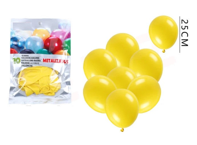 Globos Metalizados Amarillo