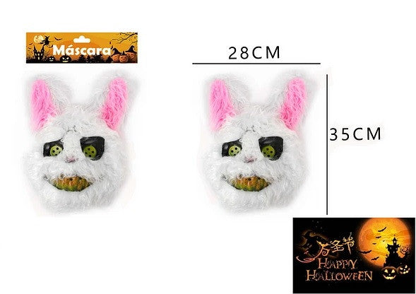 Mascara Blanca Conejo Malo