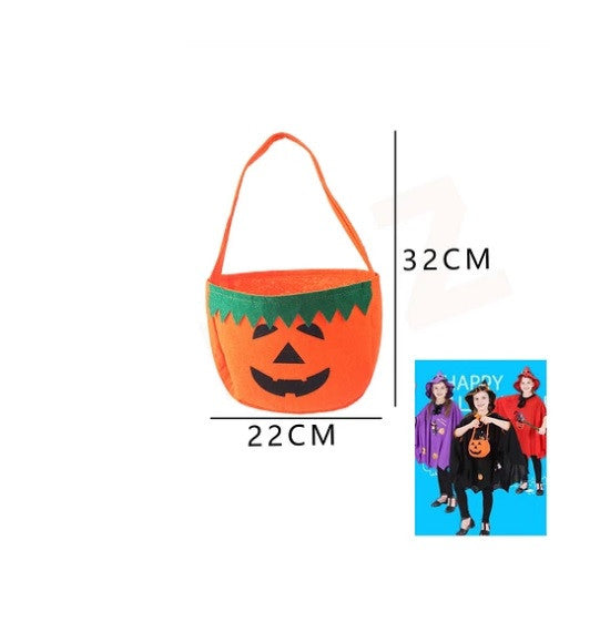 Bolsa para dulces calabaza halloween