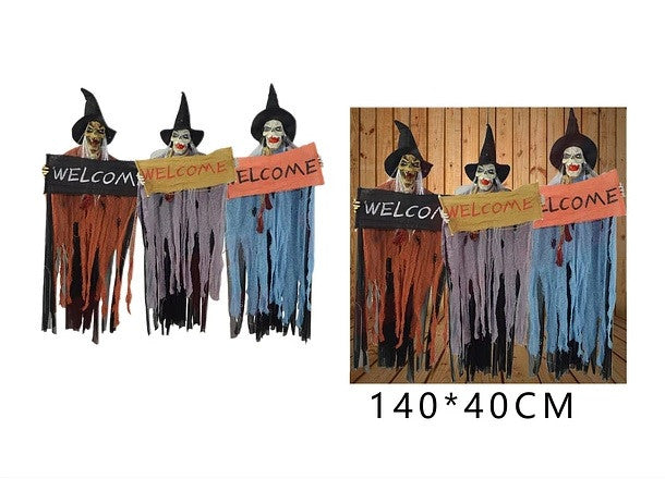 Figura halloween con luz, sonido Welcome