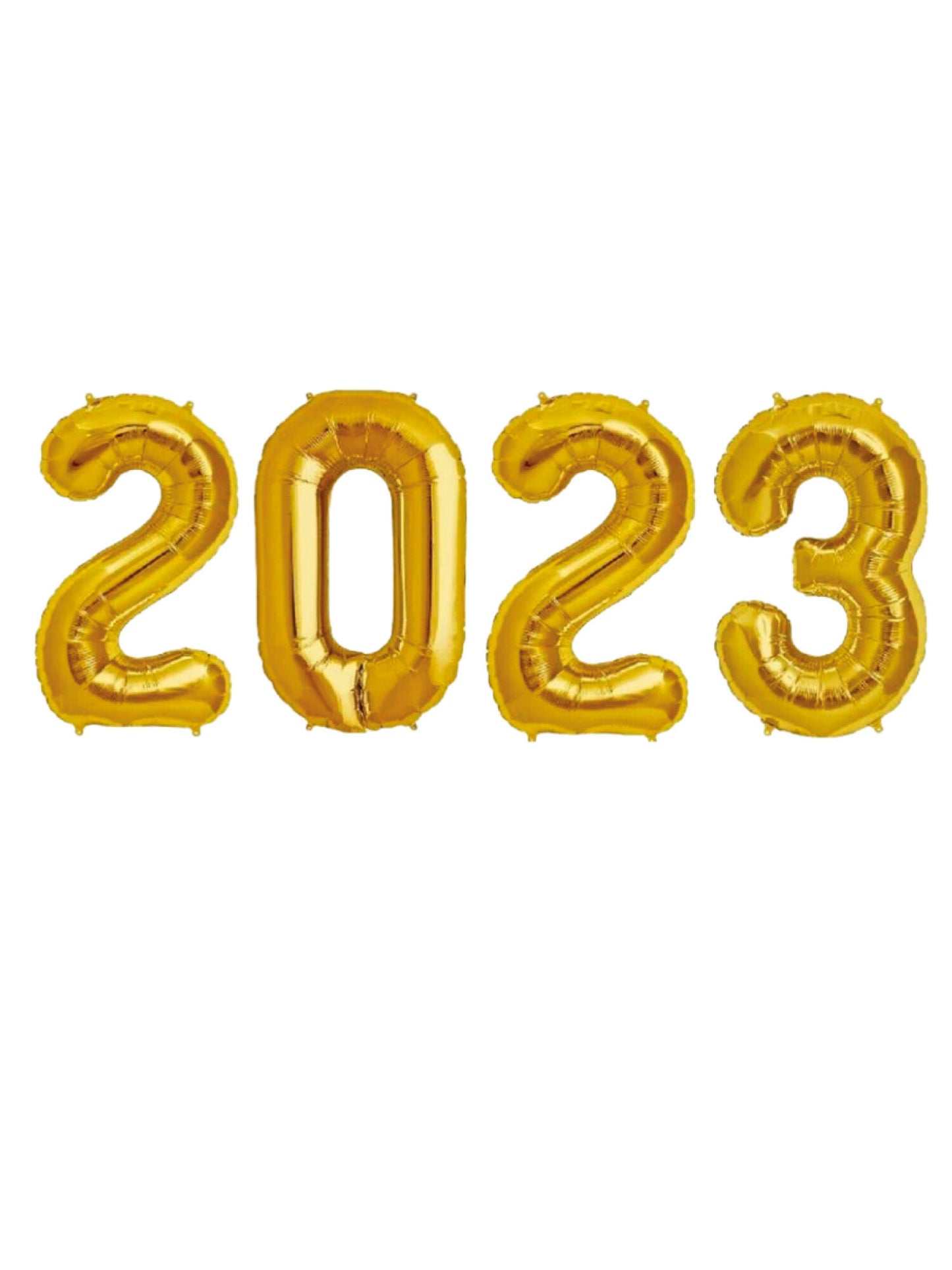 Set Globo Numero 2023 Metalizado 42"