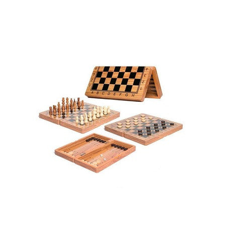 Tablero De Ajedrez 3en 1