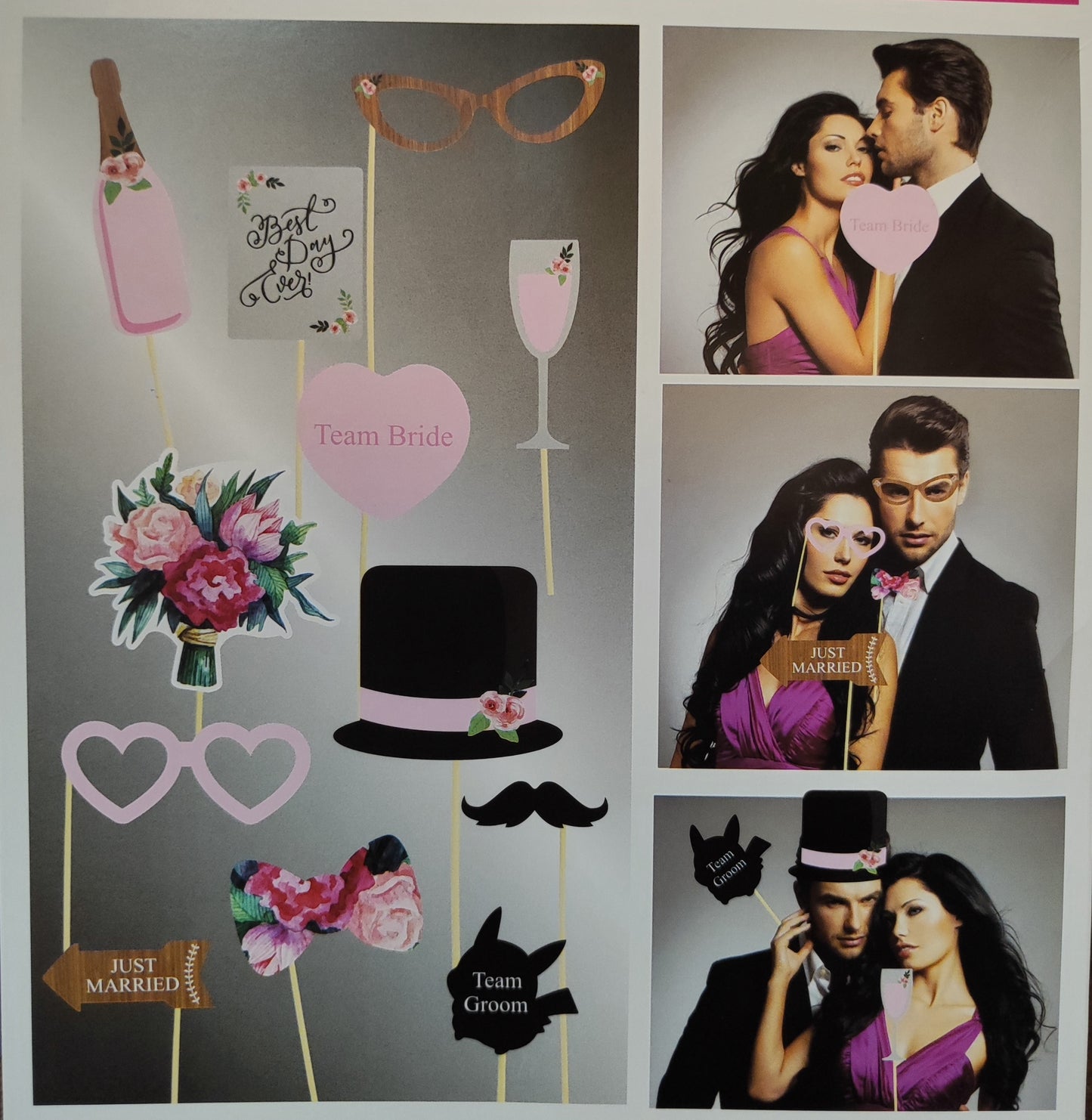 Photo Props Matrimonio12 piezas