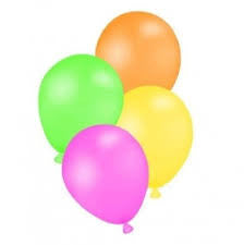 Set 25 Globos fluor, neon r9