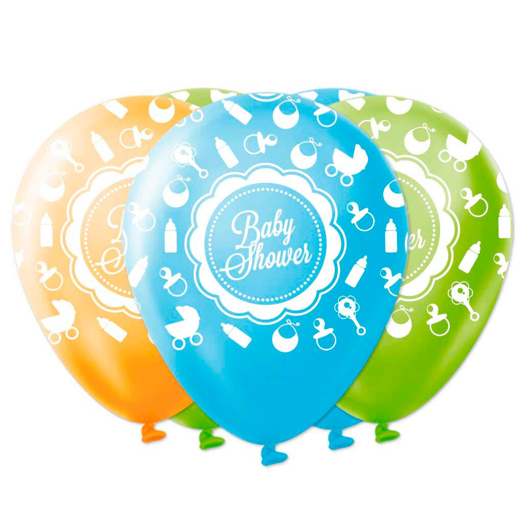 Globo Latex Baby Shower Niño R12 x 25