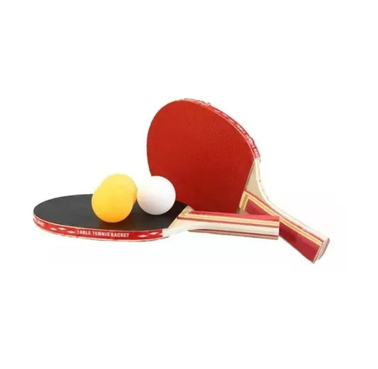 Set Juego Dos Paletas De Ping Pong +3 Pelotas.