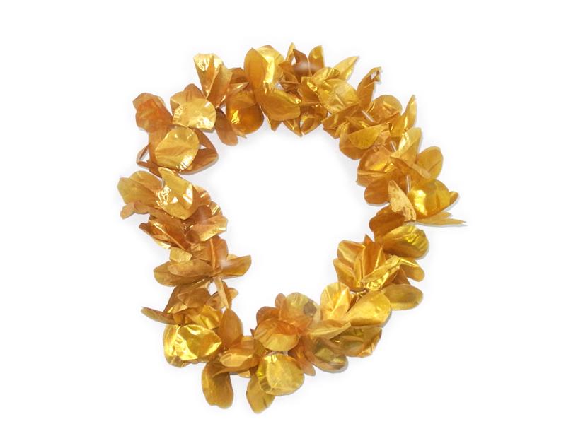 Collar Hawaiano Dorado - Airy - Carnaval Online