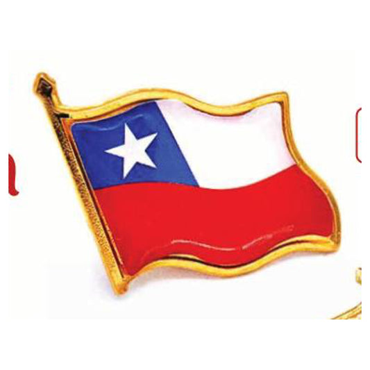 Pin Bandera Chile 2.2 X2Cm X12Uni