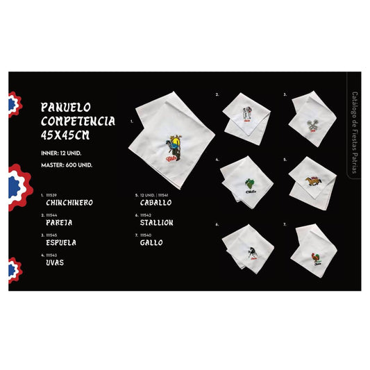 Pañuelo Competencia Espuela 45X45Cm X1Uni