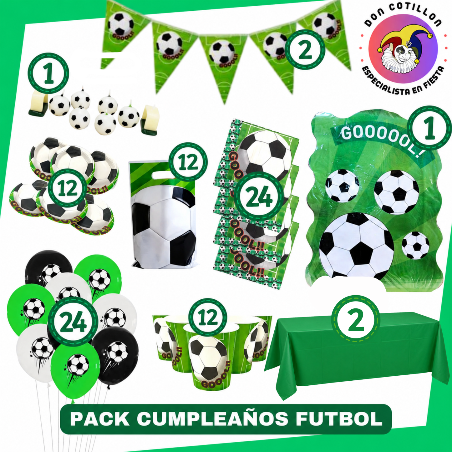 PACK CUMPLEAÑOS FUTBOL