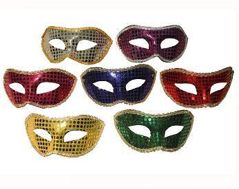 Antifaz Veneciano Lentejuela Borde Colores - Airy - Carnaval Online