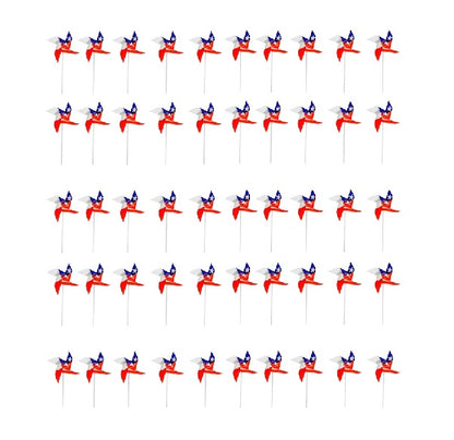 Pack de 50 remolinos decorativos con diseño de la Bandera Chilena