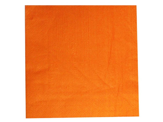 Servilleta Lisa Naranja 17X17 Cm X 20 - Airy - Carnaval Online