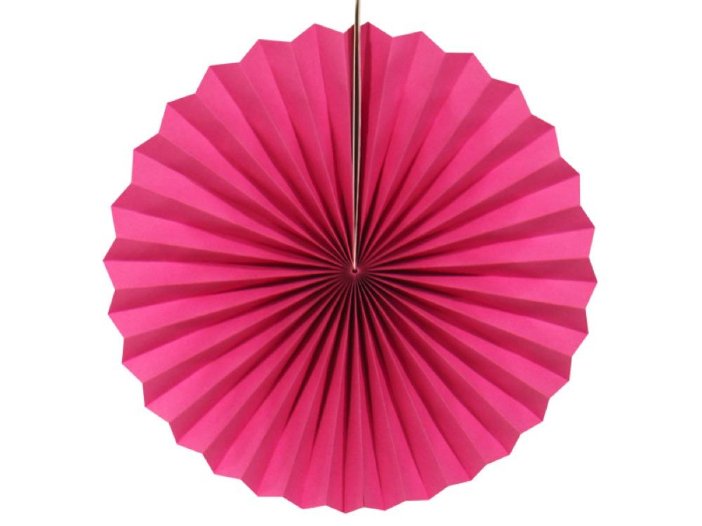 Escarapela Papel 40 Cm Fucsia - Airy - Carnaval Online