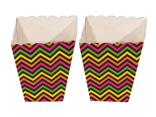 Caja Popcorn Chevron Neon X 10 - Airy - Carnaval Online