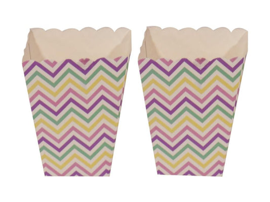 Caja Popcorn Chevron Pastel X 10 - Airy - Carnaval Online