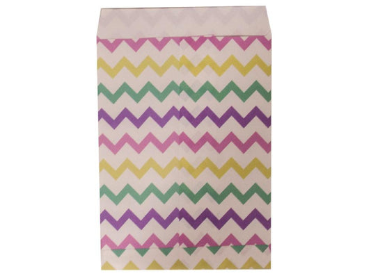 Bolsa Papel Chevron Pastel X 10 - Airy - Carnaval Online