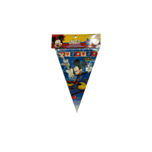Banderin Triangular La Casa de Mickey Mouse.