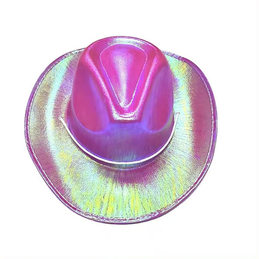 SOMBRERO VAQUERO LASER ROSADO - Gorros y Sombreros