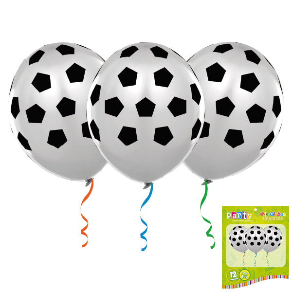 Globo R9 M.G. Est. Full Impr. X 12 Futbol Bl.