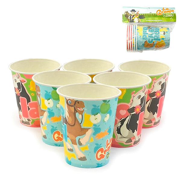 Vaso Polipapel La Granja de Zenón x 6 unidades. - Vajilla y Mesa