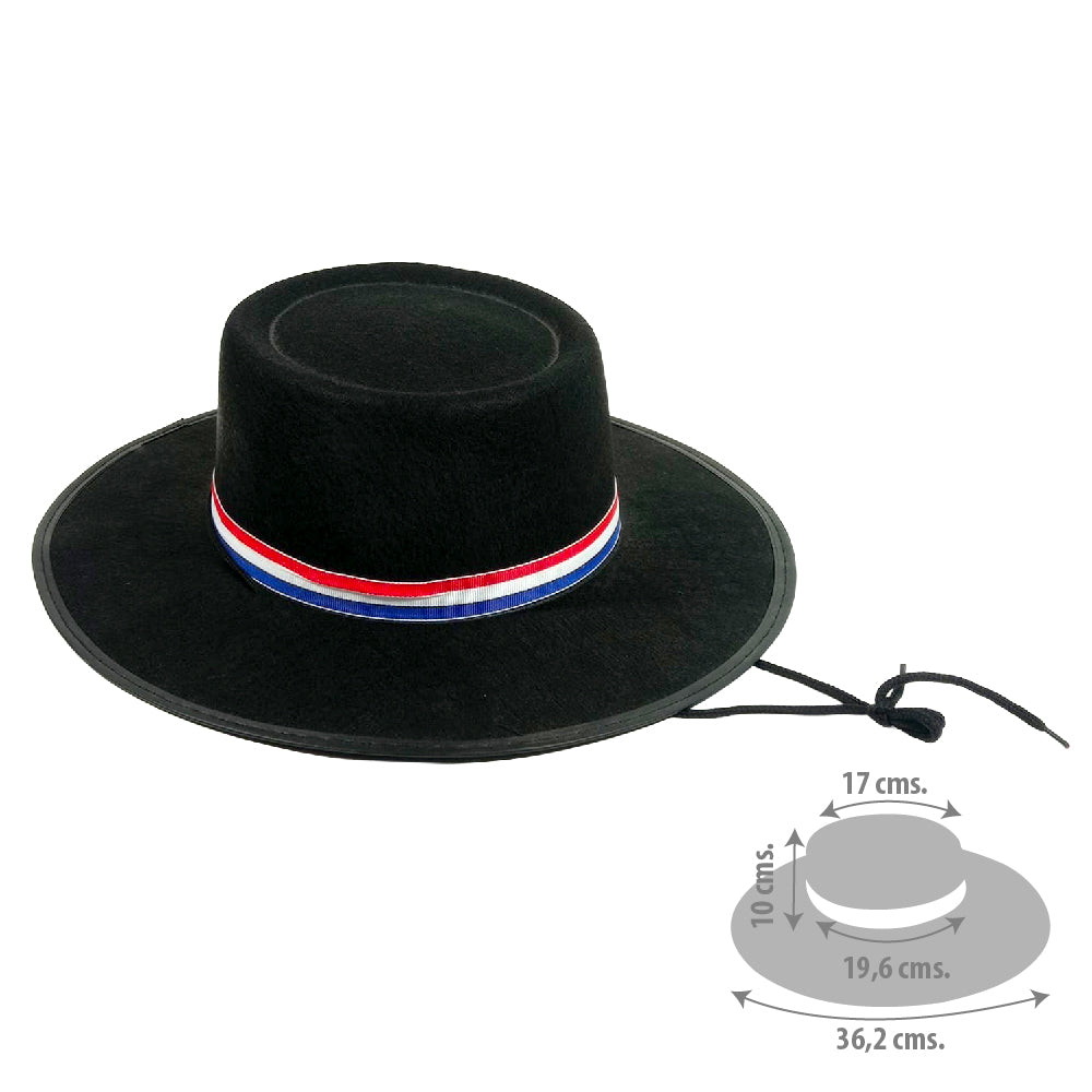 Sombrero Huaso Tela Mediano - Gorros y Sombreros