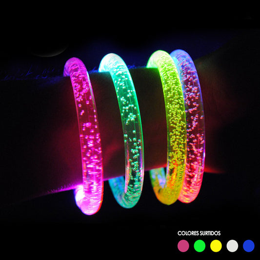 Pulsera acrílica luminosa con pilas - Artículos Luminosos