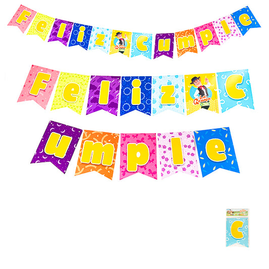 Banderín Feliz Cumple "La Granja de Zenón" - Decoración