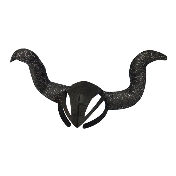 Cintillo malefica negro tela - Cintillos y Coronas