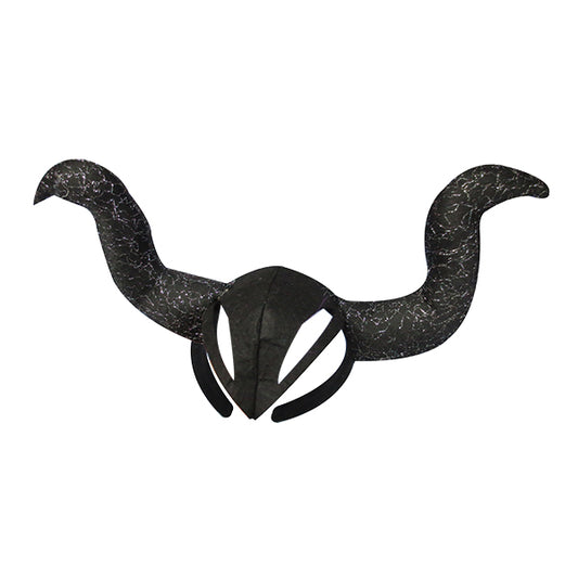 Cintillo malefica negro tela - Cintillos y Coronas