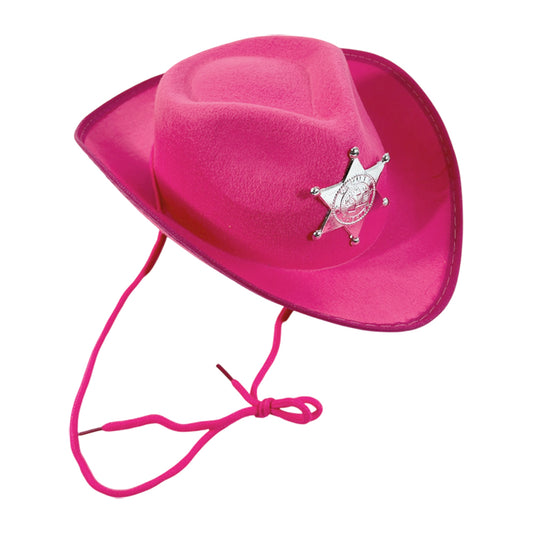 Gorro de sheriff fucsia