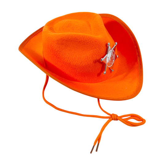 Sombrero Sheriff Naranjo Fluor - Gorros y Sombreros