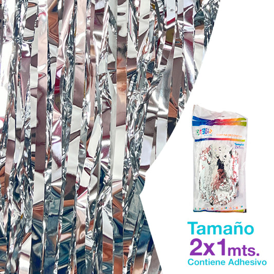 Cortina Metal 100X200 Plata (X)