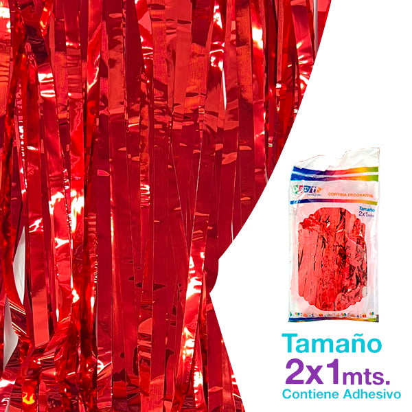 Cortina Metal 100X200 Roja