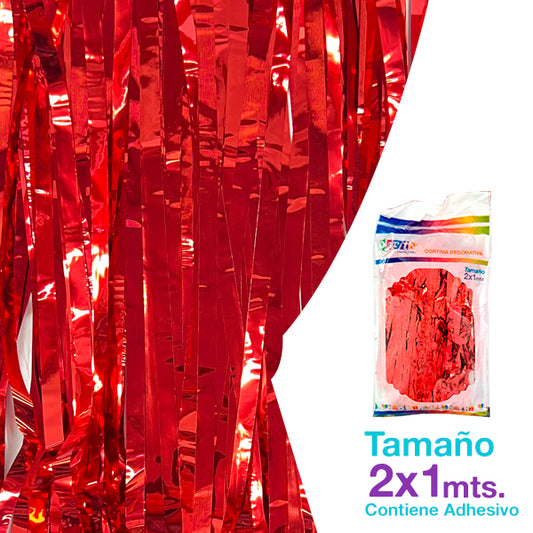 Cortina Metal 100X200 Roja