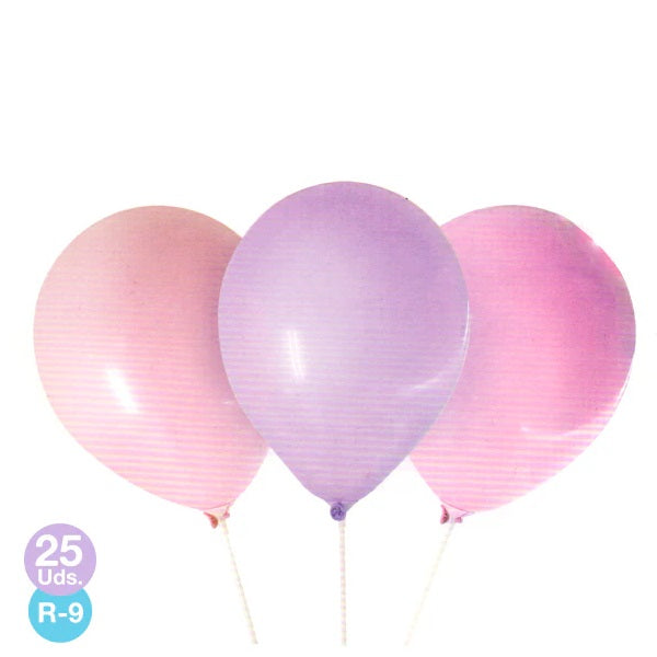 Globos Colores Pastel Mujer x 25 unidades N°9