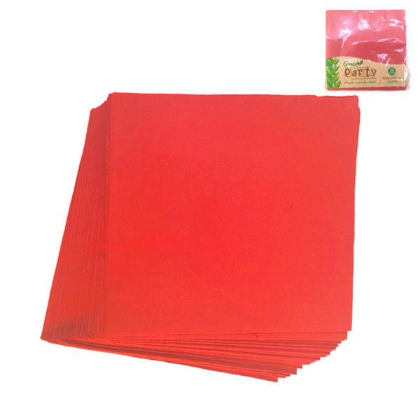 Servilleta Green Party X 20 Un. 33X33 Roja
