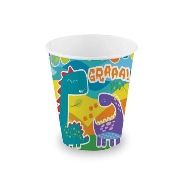 Vasos Polipapel Dino x 6 unidades