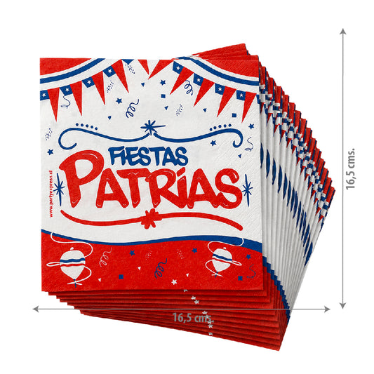 SERVILLETA IMPRESA 33 * 33 X20 FIESTAS P.