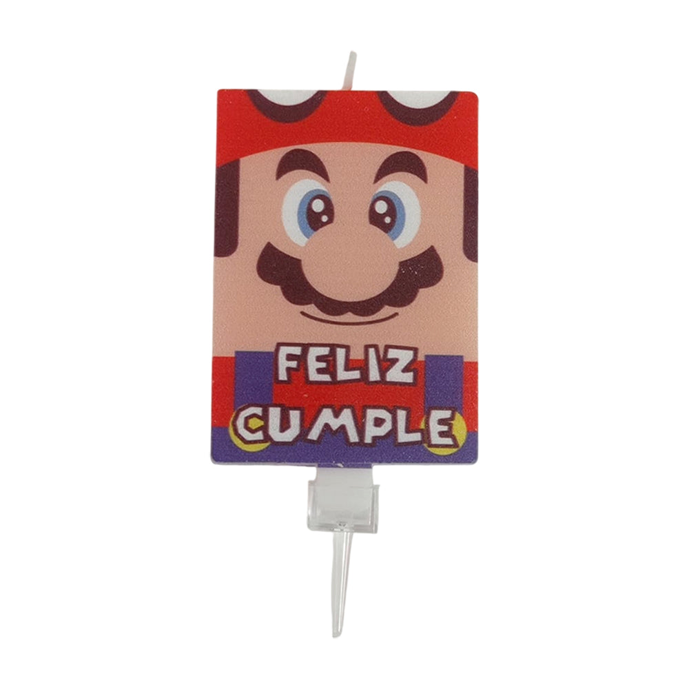 Vela Mario. - Velas y Toppers