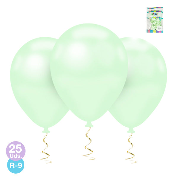 Globo R9 M.G. Pastel Menta X 25