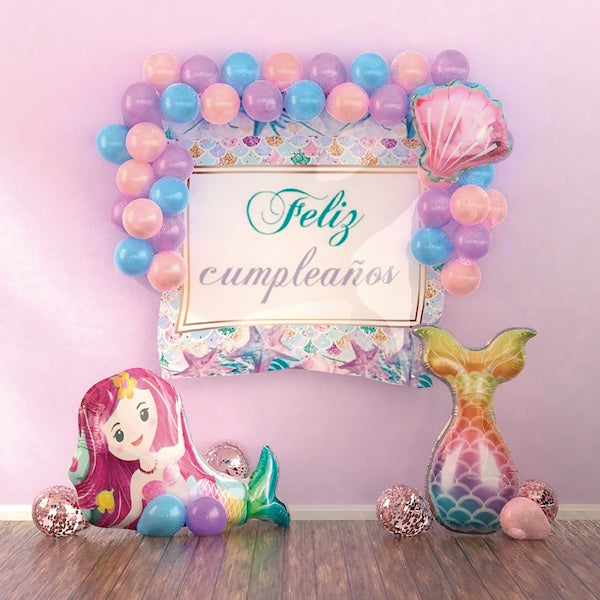 Globo Mylar/Latex Sirena 47 Pzas. - Globos