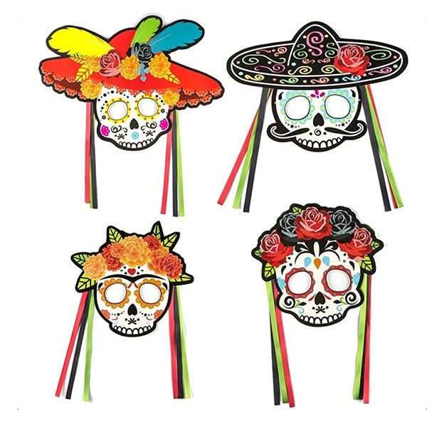MASCARA X 4 CATRINA 38*29cm - Máscaras y Antifaces